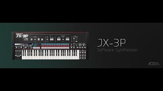 Roland Cloud JX-3P Soft Synth. Preset Playthrough.