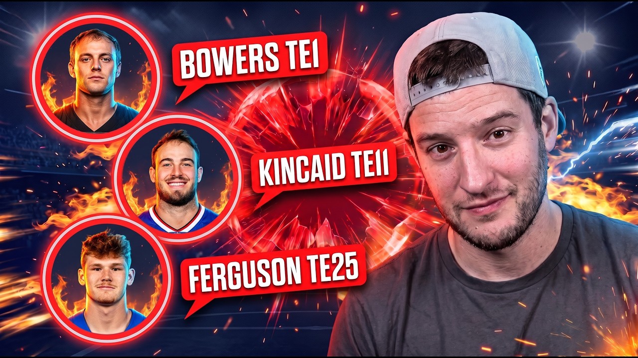 2026 Fantasy Football Tight End Tiers - Brock Bowers in RD2?!? artwork