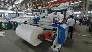 Shaftless semi automatic rotary bar hot melt adhesive coating machine with UV light
