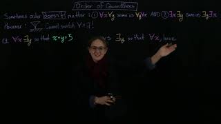 Order Of Quantifiers