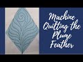 Machine Quilting the Plume Feather Motif: The Echoes & Curves Free-motion Challenge