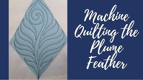 Machine Quilting the Plume Feather Motif: The Echoes & Curves Free-motion Challenge