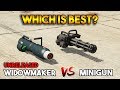 GTA 5 ONLINE : WIDOWMAKER VS MINIGUN (WHICH IS BEST?)