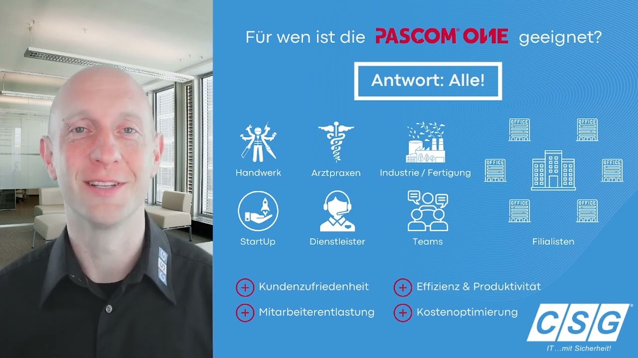 pascom ONE - Passt die Cloud-Telefonanlage zu mir? - CSG ...einfach erklärt!