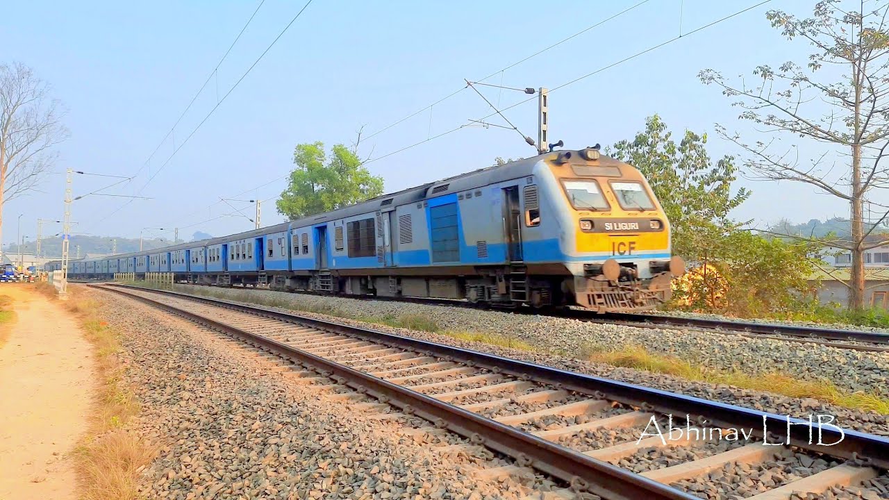 05640 KOLKATA - SILCHAR Special Train + KOPILI DEMU + SILGHAT DEMU | SGUJ WDG4D EMD | Abhinav LHB