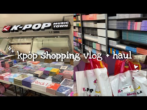 Shopping For Kpop Albums In La UnboxingHaul Kpop Store Vlog