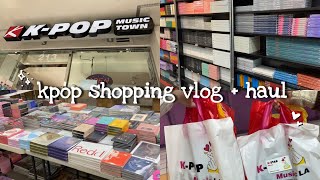 shopping for kpop albums in la + unboxing/haul ✰ kpop store vlog