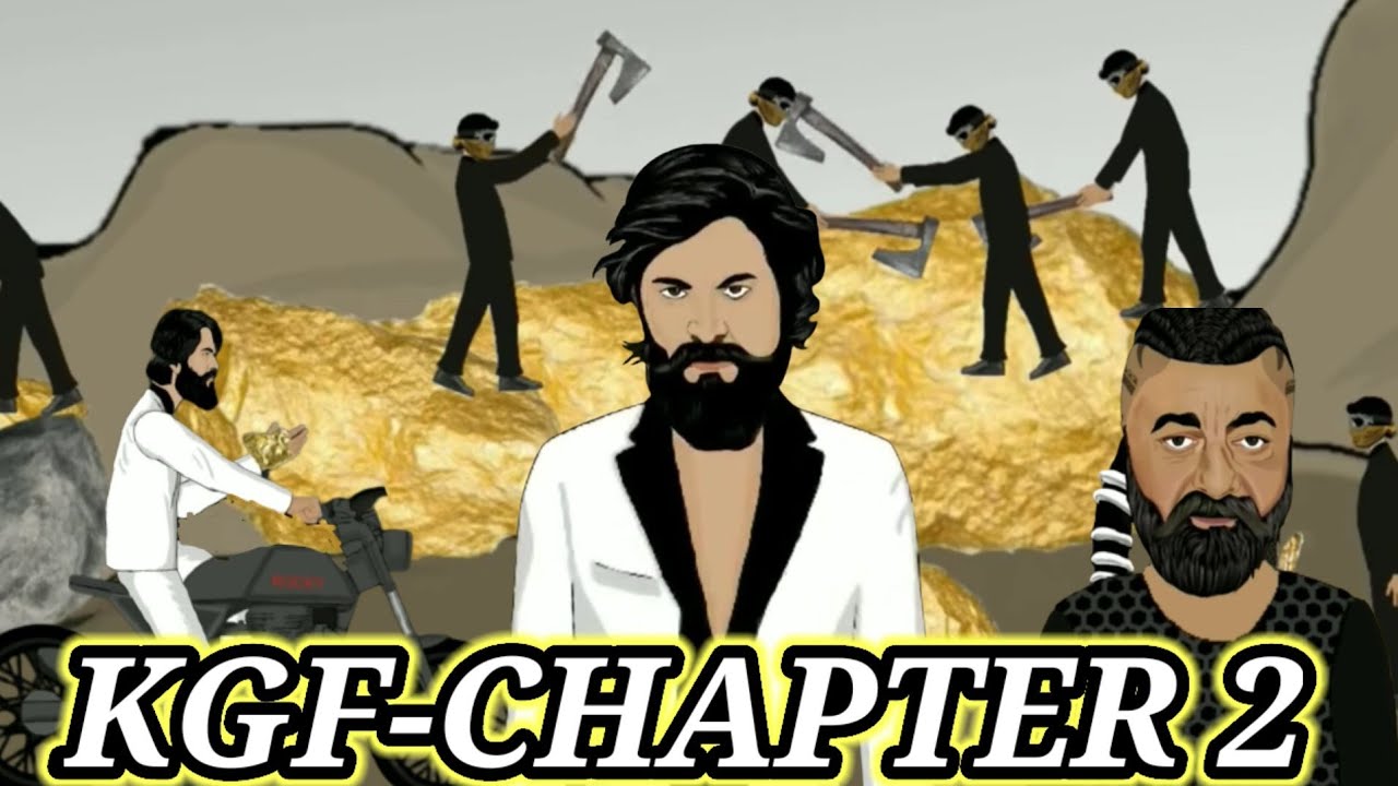 KGF CHAPTER 2 | kgf chapter-2 | Kgf Chapter 2 Animation | Fight Scene ...