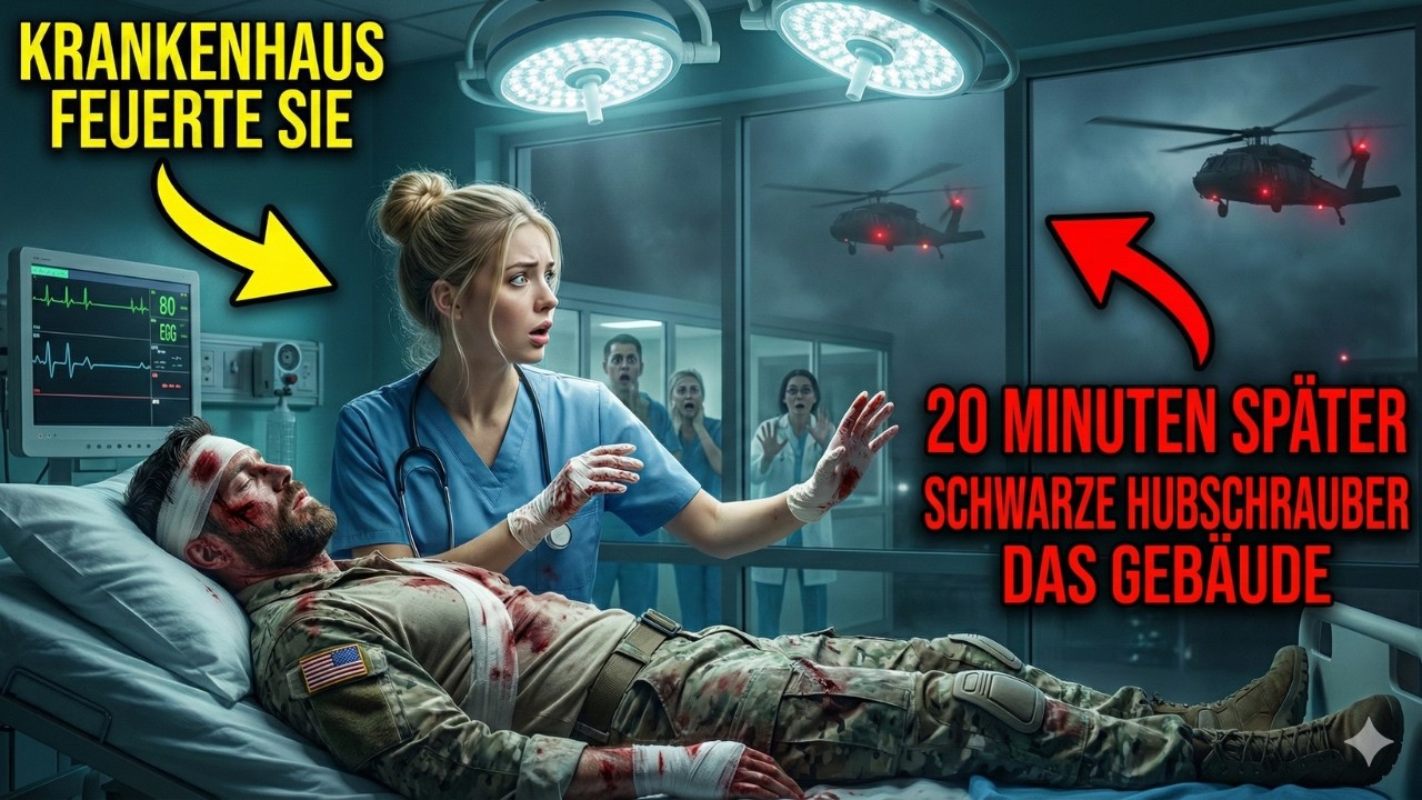 Krankenhaus feuerte sie für die Rettung eines SEALs 20 Minuten später umzingelten schwarze Hubschrau