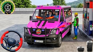 New City VAN Driving 3D Game: Real Local Mini Coach Driving Simulator Passenger! Android Gameplay screenshot 4