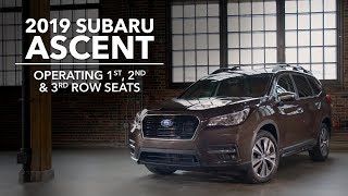2019 Subaru Ascent - Operating Seats