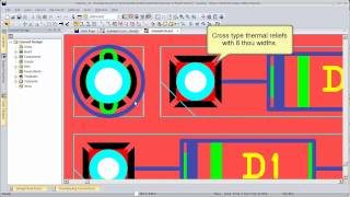 CADSTAR: Setting template properties for copper pour