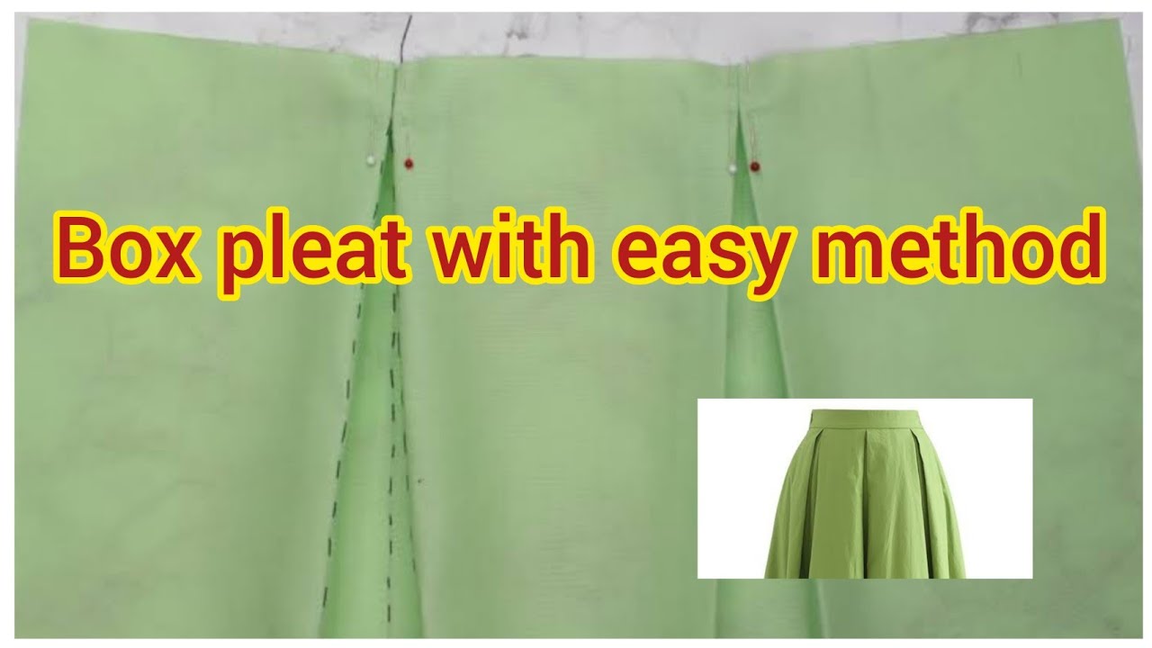 How to make box pleat with easy method by Diya's world |Box pleat dalny ...