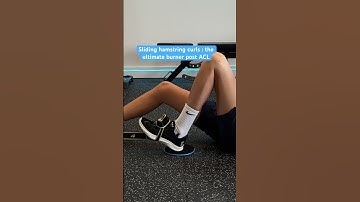 Sliding hamstring curls: the ultimate burner for post-ACL rehab! #acl