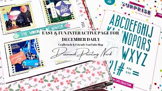 EASY INTERACTIVE DECEMBER DAILY PAGE | CRAFT STASH & FRIENDS YOUTUBE HOP | SCRAPPYNERDUK @ScrappyNerdUK