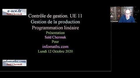 INTRODUCTION À LA PROGRAMMATION LINÉAIRE EN DCG