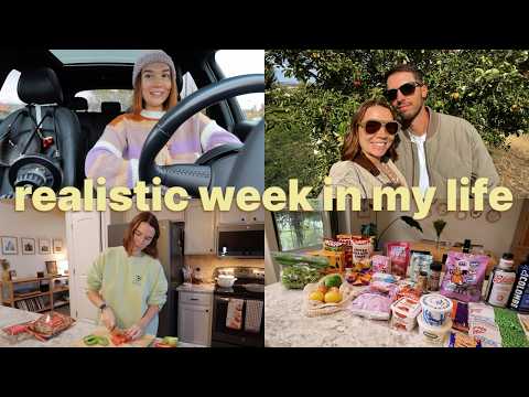 A Realistic Week in My Life | Work, Grocery Haul + Meals, Workouts