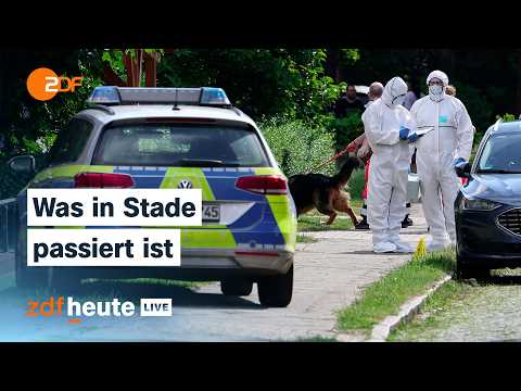 Schüsse in Stade: Tote in Jugendhilfeeinrichtung – Ermittler zu Hintergründen | ZDFheute live