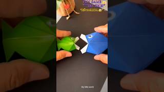 🎣 DIY Fish Game with Paper 😱 | Fun Kids Craft 🐠#diy #papercraft #viral #origami #shorts #handmade
