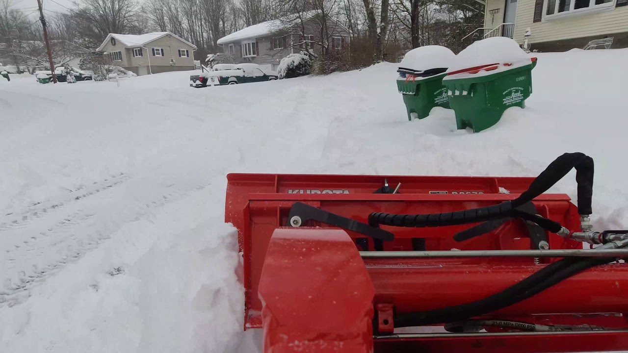 Kubota BX23S Snowplowing YouTube