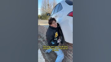 Wheels falling into ditches? How to get out of trouble in 30 seconds #driving #manual #car #skills