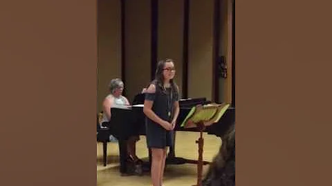 Ellen's voice recital