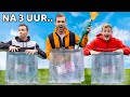 WIE ALS EERSTE HET IJSBLOK LAAT SMELTEN DIE WINT! Met Boaz & Rutger *Challenge*