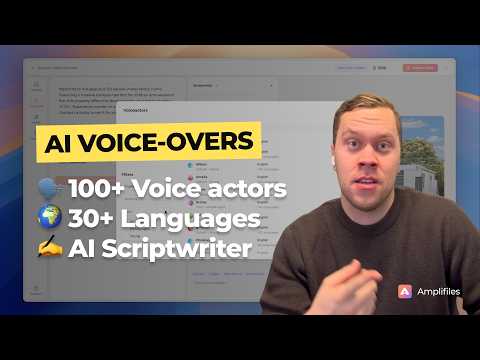 Professional Real Estate Voice-Overs: New AI Scriptwriter &amp; 100+ Voices🎙️  | Amplifiles