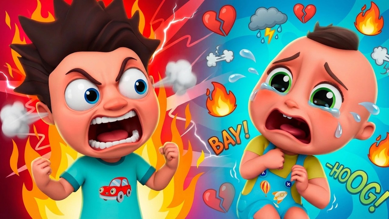 Geschwisterstreit lied 😡 Wut-Lied für Kinder 👣 Unterhaltsam und lehrreich | Baby Berry