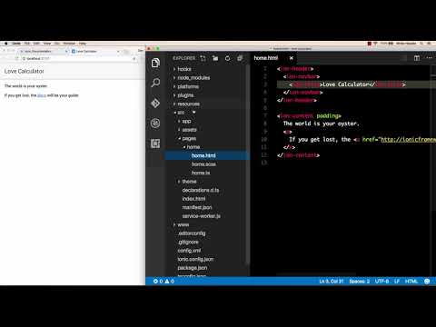 Ionic 2 by Example - Create Mobile Apps in HTML5 : Project structure