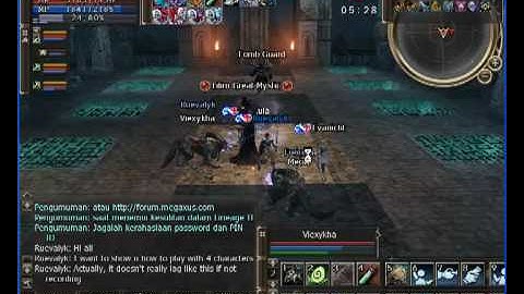 Lineage 2 Indonesia Official server Bartz - How to play with 4 characters