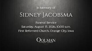 Funeral Service Sidney Jacobsma