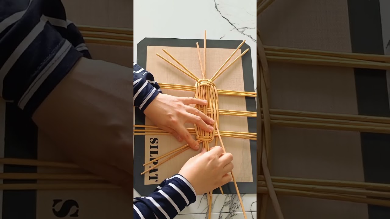 Piknik sepeti taban yapımı #diy #paper #sepetyapimi #sepet #kendinyap #handmade 