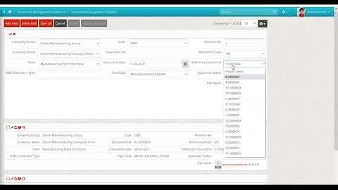 How to attach a new file in Document Management System for every type of document.