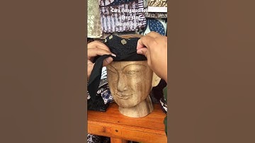 Cara mengatasi tali udeng yang kepanjangan