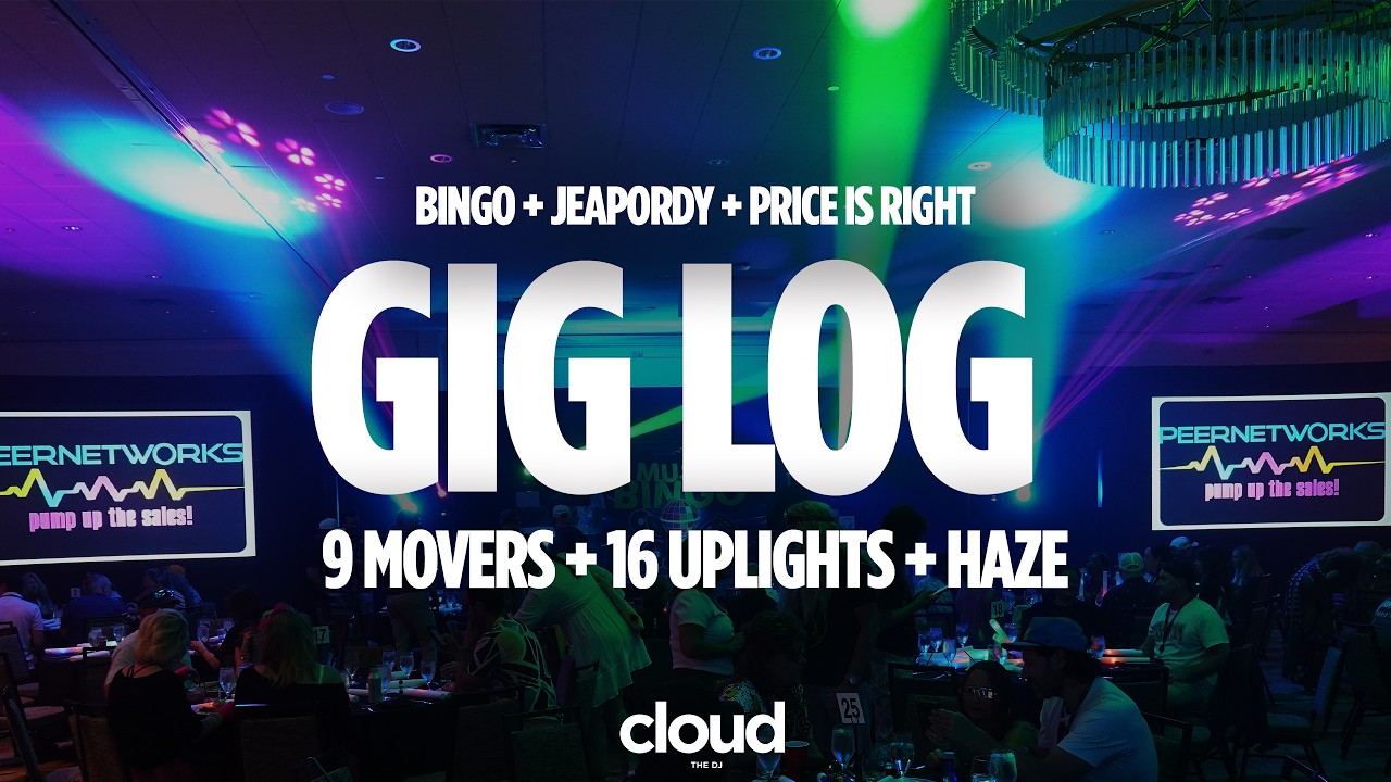 Gig Log: No DJING - Just Lighting - 9 Movers, Fog, Uplights, and more!