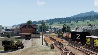 Russia Use A Train To Deliver Important Vehicles But Get Destroyed By Himars  - Arma 3 MilSim