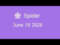 Microsoft Solitaire Collection - Spider - June 19 2026