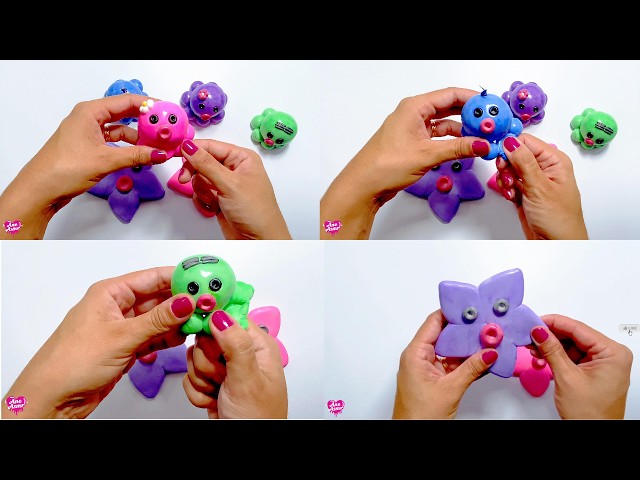 [ASMR] 🐙💥 Ultimate Octopus Clay Cracking! Insanely Satisfying ASMR 🤯