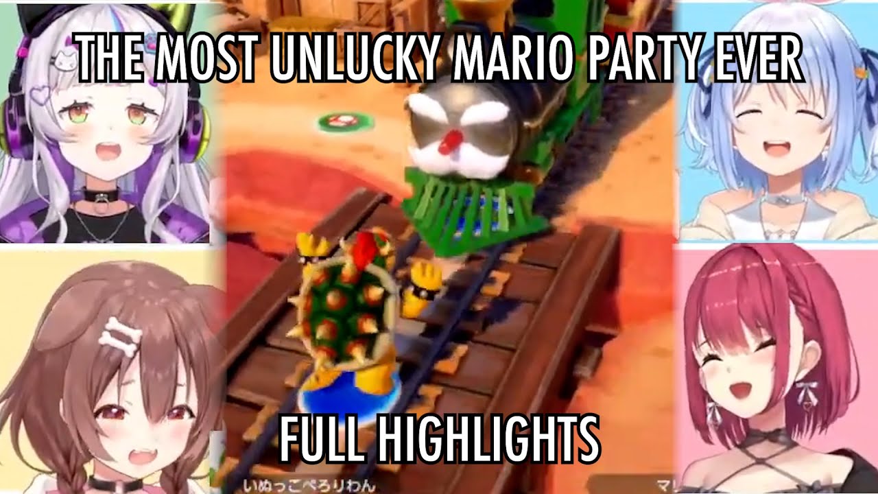 Korone bullying Marine & everyone in Shion's last Mario Party (Hololive)