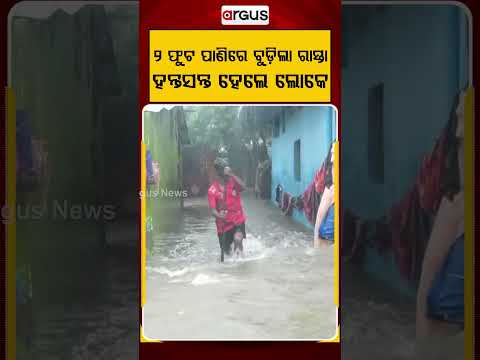 ୨ ଫୁଟ ପାଣିରେ ବୁଡିଲା ରାସ୍ତା ହନ୍ତସନ୍ତ ହେଲେ ଲୋକେ |Argus Reels | Waterlogging | CivicIssues | ArgusNews