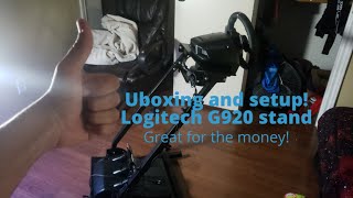 Logitech G920 stand unboxing and setup process!