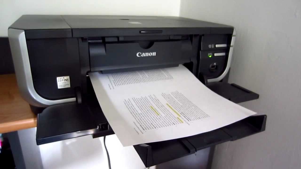 Canon Pixma IP4300 Color Inkjet Printer - Duplex Printing (Both Sides of Paper + 2 Pages Per Sheet) YouTube