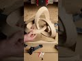 🔗 Infinity in Form: The Ash Wood Trefoil Knot #wood #architecture #woodworking #art