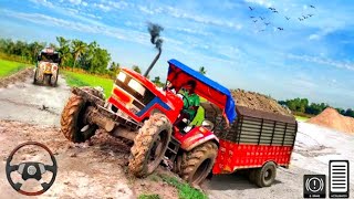 Farming Tractor Trolley Simulator 3D - Offroad Cargo Transport Tractor Driving - Android GamePlay  screenshot 4