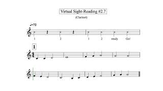 Virtual Sight Reading Level 2.7 (Clarinet)