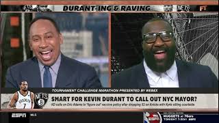KD was stupid to call out NYC mayor about Kyrie and vaccine mandates    Stephen A