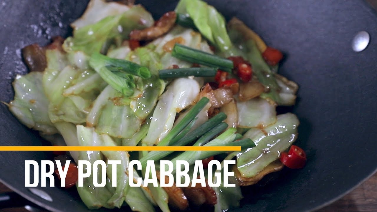 Pork and Cabbage Stir Fry Dry Pot Cabbage YouTube