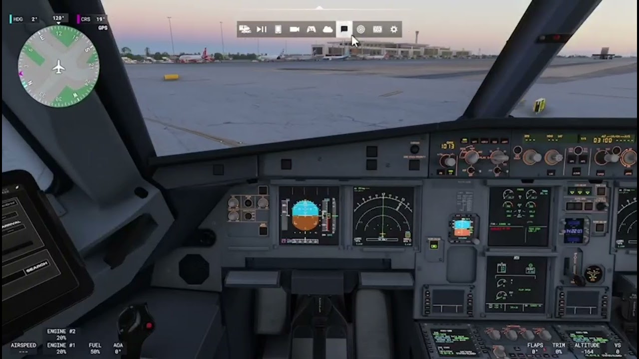 الهبوط في مطار الملك فهد الدولي - الدمام 🇸🇦 التواصل مع برج المراقبة للوقوف في البوابة في msfs2024 