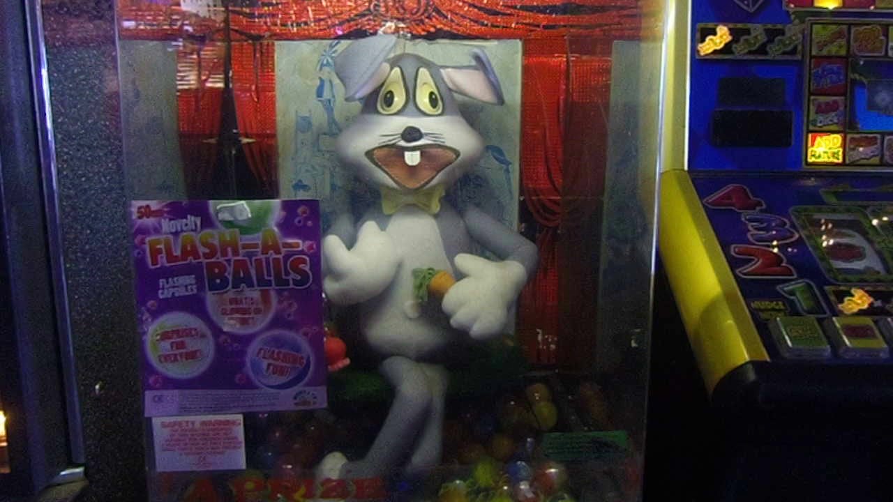 Vintage Coin Operated Rabbit Novelty Vendor Amusement Arcade Machine